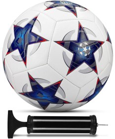 Resim Soft Kare Futbol Topu Official 5 Numara Sert Zemin Halı Saha Mavi 