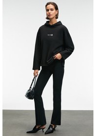 Resim Grimelange Grımelange Lysavıne Kadın Esnek Kumaşlı Slim Fit Siyah Pantolon siyah 