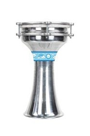 Resim Midex DBK-02BL Çocuklar İçin 2 Numara Alüminyum Darbuka Seti 33 x 18 CM 