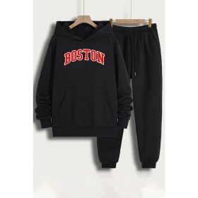 Resim Trendypassion Unisex Boston Baskılı Eşofman Takımı 