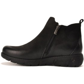 Resim Venüs 1953755 Siyah Fermuarlı Hakiki Deri Kadın Bot 001 