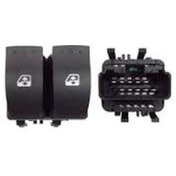Resim Cam Açma/kapama Çiftli Ön Sol Çiftli-siyah Renault Megane Iı 02 Trafıc Iı 06 Laguna Iı 01 Opel Vivaro A 06 10 Fişli 8200315034-8200416806 