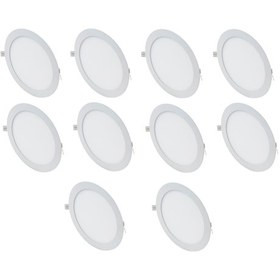 Resim Cata Ct-5169 10 Adet 18W Slim Led Panel Armatür Alüminyum Kasa Beyaz 