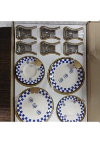 Resim Konak Züccaciye Hy 18 Parça Çay Seti Desenli 