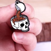Resim Komik Kahvenize Emaye Rozetler Rozetler Aksesuarları 