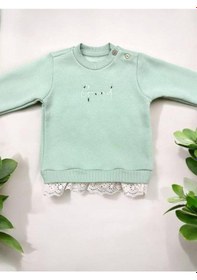 Resim Divonette Kız Bebek Şardonlu Grand Yazılı Sweatshirt-15095 Mint 