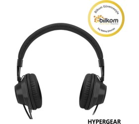 Resim Hypergear V50 Type-C ve 3.5mm Jack Girişli Mikrofonlu Kablolu Kulaküstü Kulaklık Siyah 