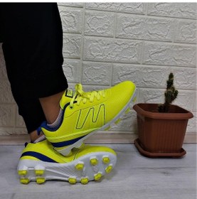 Resim Jump 28843 Sarı-lacivert Krampon Çim Saha Çocuk Futbol Ayakkabı 001 