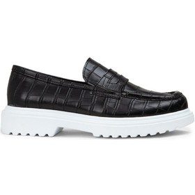 Resim Deery Siyah Kadın Loafer Ayakkabı - 01903zsyhp03 Siyah 