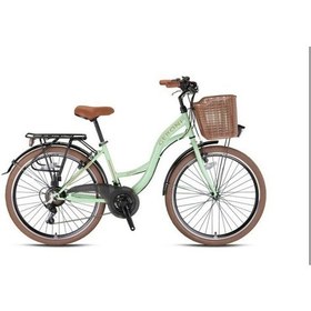 Resim Geroni Sırıo - 26" City Bike - 21 Vites - V.b. - Mint Yeşili-kahverengi - Shimano Mint - Yeşil 