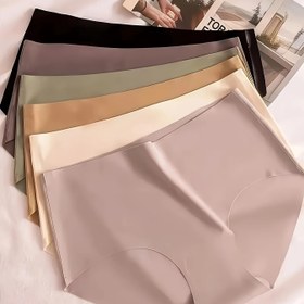 Resim 6'lı Paket Kadınlar İçin Dikişsiz İç Çamaşırlar - Şeffaf Olmayan Günlük & Özel Günler İçin Külotlar, Yumuşak Pastel Renkler (Siyah, Bej, Taupe, Şeftali, Allık Pembe, Ten Rengi) - Makinede Yıkanabilir Günlük & Resmi Giyim Esansiyelleri, Minimalist Tasarım, Pürüzsüz Dokulu Kumaş, Rahat İç Giysiler, Hafif İç Çamaşırları, Çoklu Paket Külotlar, Gardırop Temelleri 