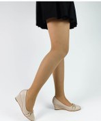 Resim Bej Renk Tokalı Dolgu Topuklu Kadın Ayakkabı Bej 