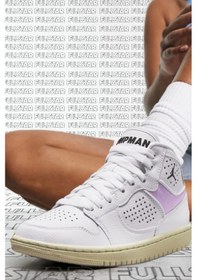 Resim Nike Jordan Access Gs Leather Unisex Sneaker White Hakiki Deri Bilekli Jordan Spor Ayakkabı 