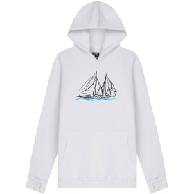 Resim ZERO ONE FIVE UNISEX SWEATSHIRT HDUO99CWHBL Beyaz 