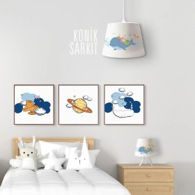 Resim Popcorn Kids Balina Konik Sarkıt Aydınlatma (Large) 