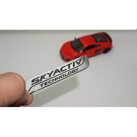 Resim Mazda 2 3 6 Cx-5 Mx-5 Skyactiv Bagaj Krom Metal Logo Amblem 