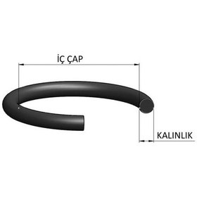 Resim Barklas 76.00x4.00 O-rıng Sılıkon Conta Her Pakette 15 Adet 