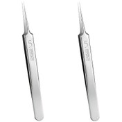 Resim 2 adet Paslanmaz Çelik Ultra İnce No. 5 Lab Pense - Hassas Doku İşleme, Bilimsel Araştırmaya ve Tıbbi Kullanıma Uygun Ergonomik Tasarım, Tıbbi Aletler, Şık Metalik Bitiş, Dayanıklı Metal Yapı 