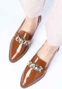 Resim Mio Gusto Aileen Taba Renk Kadın Loafer Günlük Düz Ayakkabı 