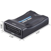 Resim Ally 1080P Scart Hdmı Dönüştürücü Ses Vıdeo Adaptörü-Siyah 