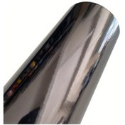 Resim Sunshine022 50x300cm Parlak Krom Ayna Vinyl Kaplama Siyah Hava Çıkışlı Kabarcıksız 