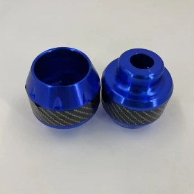 Resim Hightower Motosiklet Ön Çatal Anti-fall Kupa - Çift Mavi, Alüminyum Alaşım Dayanıklı Koruma, Kararlılık Ve Güvenlik 