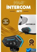 Resim BT12 Motosiklet Bluetooth V4.2 Intercom Interkom Dinleme Ve Konuşma Özellikli Su Geçirmez 
