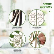 Resim Xindoker Ahşap Bitki Tüpü 3'lü Set - Ev Bahçe Bitkileri İçin Dayanıklı Tırmanma Çerçevesi, Kolay Kurulum, Bitki Desteği 