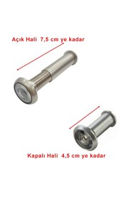 Resim Neler Geldi Neler Kapı Dürbünü Çelik Kapı Dürbünü Ahşap Kapı Dürbünü Net Görüntü Ayarlanır 4.5 - 7.5 Cm Ayarlı 360° 