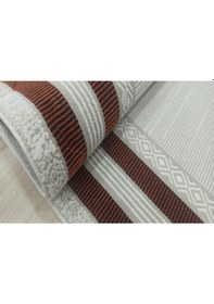 Resim Pera Marcela Kadifemsi Yüzey Polyester Halı 30219 Kiremit 