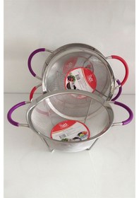 Resim Silikon Saplı Sepet Süzgeç 28CM 