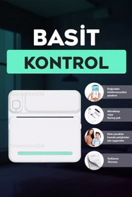 Resim Bakeey Anında Fotoğraf Baskı Yapan Mini Yazıcı | Bluetooth Kablosuz Taşınabilir Fotoğraf Yazıcı 