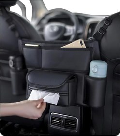 Resim Coofbe Araç Koltuk Arası Organizer Çanta Araç Saklama Kutusu Bardak Tutucu Araç İçi Düzenleyici Çanta - 