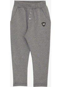 Resim Breeze Erkek Bebek Alt Düğme Aksesuarlı Armalı Cepli 9 Ay-3 Yaş, Koyu Gri Melanj-koyu Gri Melanj Koyu Gri Melanj 