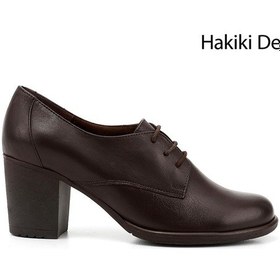 Resim Gönderi R Kadın Kahve Antik Bağcıklı Orta Kalın Topuklu Hakiki Deri Oxford Ayakkabı Gdza13424135 Kahve 