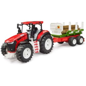 Resim Flamex Bruder Kütük Taşıyan Römorklu Traktör 03453 