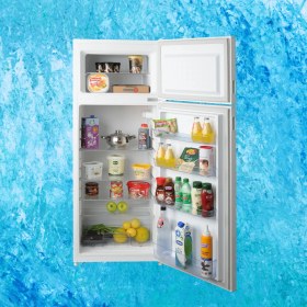 Resim Besa Çift Kapılı Dikey Buzdolabı 222 lt Kapasite F Enerji Sınıfı Beyaz Renk Statik Dondurucu RF-235 E 