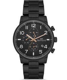 Resim Belmond KNG1149.650 Siyah & Rose Çelik Kordon Erkek Kol Saati 