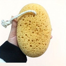 Resim 2'li Bal Petekli Deniz Yosunu Banyo Süngeri, Peeling Yumuşak Cilt Temizleyici, Hafif Sarı, Zengin Köpük, Besleyici, Ev Spa Deneyimi, Tüm Cilt Tipleri, Unisex, Yüksek Kaliteli Malzeme 