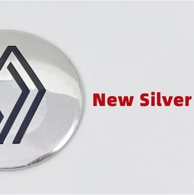 Resim Yeni Gümüş-ln-4pcs-68mm Gümüş Kap-4pcs 56mm 60mm Logo Araç Amblemi Tekerlek Merkezi Jant Kapağı Oto Jant Tamir Toz 