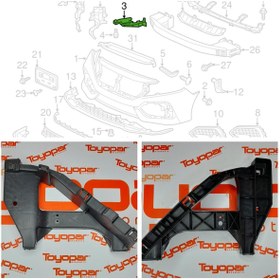 Resim Civic 16- Fc5 Far Alt Braketi / Bakaliti Sag 71140Teat00 535281190 Diğer