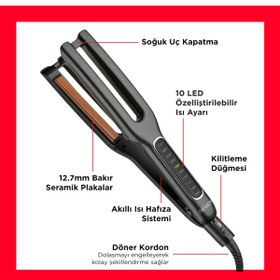 Resim Revlon One Step Çift Plakalı Saç Düzleştirici RVST2204E 