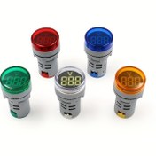 Resim 1 adet Mini Dijital Voltmetre 22mm Yuvarlak AC 12-500V LED Göstergeli Işık, Güç Gösterim İzleme, DIY Projeleri, Elektrik Kurulumları, Ev İzleme | Şık Tasarım | Kolay Okuma Ekranı, Pilsiz 