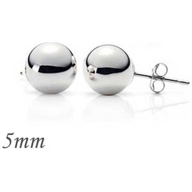 Resim Caelo Gümüş Top Küpe - 5 MM 