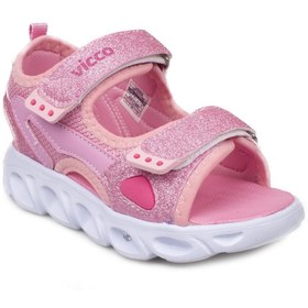 Resim Vicco Kız Bebek Pembe Sandalet 