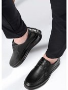 Resim Poce Hakiki Deri Comfort Ortopedik Erkek Günlük Ayakkabı, Baba Ayakkabısı, Ortopedik Ayakkabı 