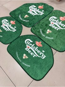 Resim Dekor HALI PASPAS UNİVERSAL 4 PARÇA SET KAYMAZ TABAN YIKANABİLİR 