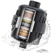 Resim Xuweiwei Siyah 20 Aşamalı Duş Filtresi Klor Ve Florür Arındırıcı Sağlıklı Işık Bej Saç 