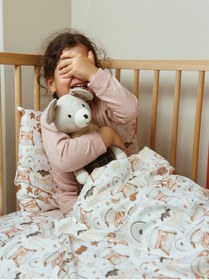 Resim Pithy Sevimli Koyunlar Pamuklu Organik Bebek Nevresim Seti (100X150CM)-cute Sheeps 