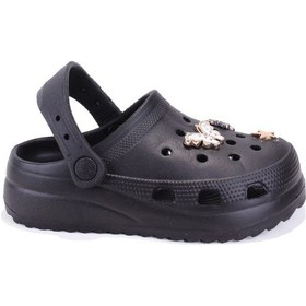 Resim Dagoster Dja75-205 Siyah Taşlı Ortopedik Günlük Kız Çocuk Cross Spor Terlik Siyah 